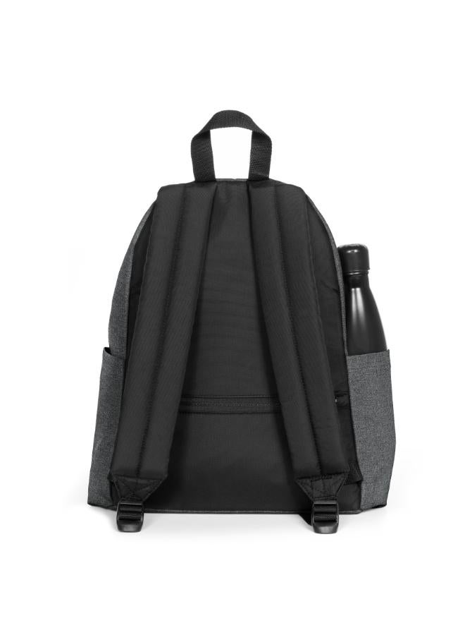 Eastpak Day Pak'R Black Denim Medium backpack with bottle holder and laptop sleeve