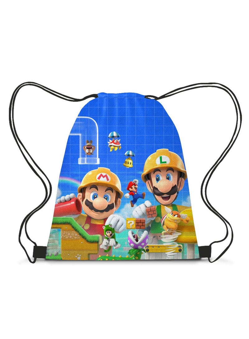 Mario Drawstring Bag Backpack 35*45cm