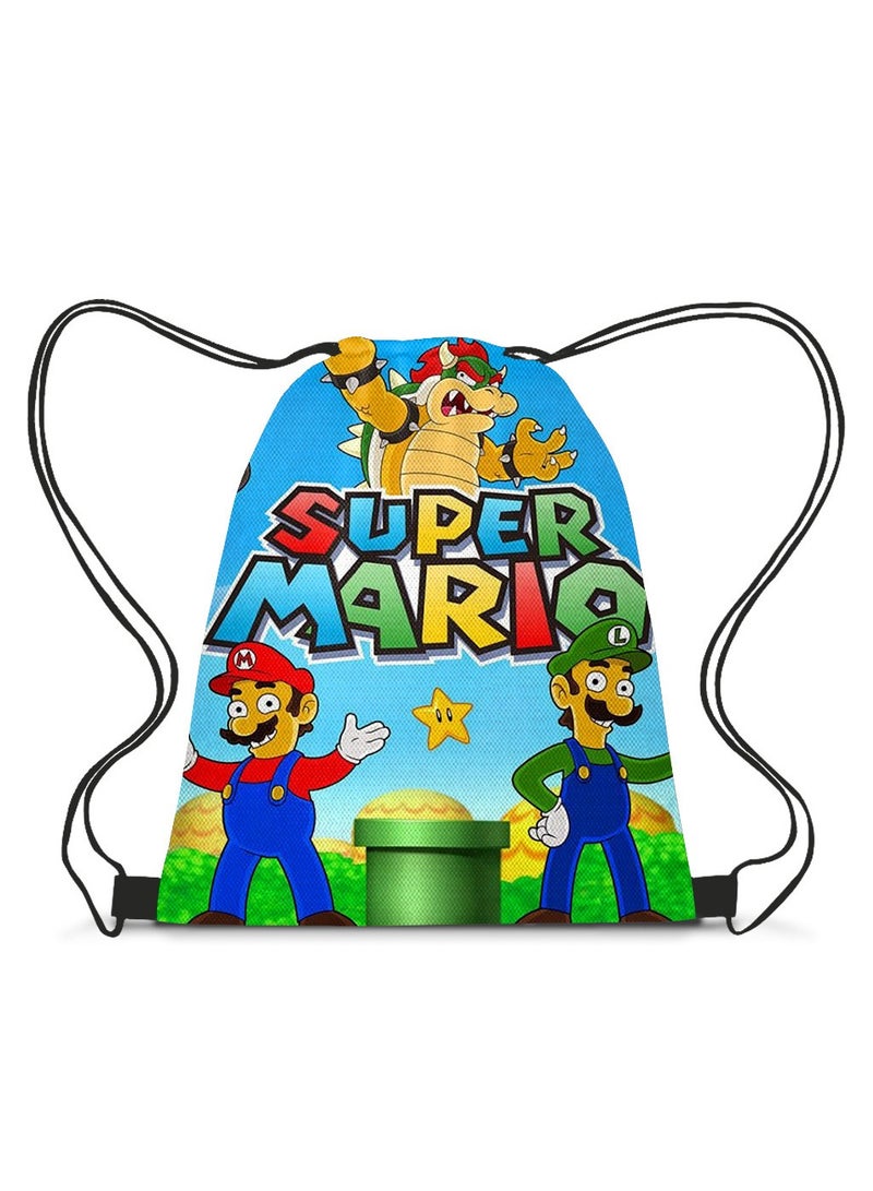 Mario Drawstring Bag Backpack 35*45cm