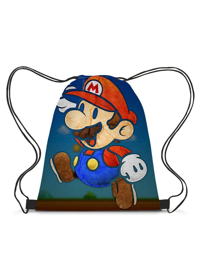 Mario Drawstring Bag Backpack 35*45cm