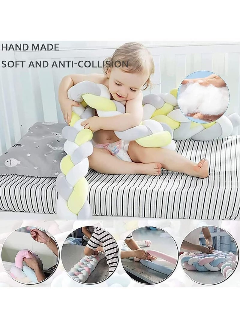 Cotton Cushion Soft Knot Pillow Knotted Cot Bumpers Bed Braid Pillows Cushion for Room Decor