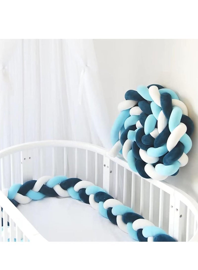 Cotton Cushion Soft Knot Pillow Knotted Cot Bumpers Bed Braid Pillows Cushion for Room Decor