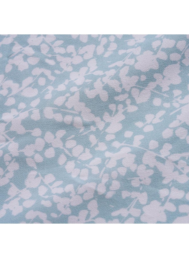 Mere Floral Fitted Sheet 160X200+33Cm - Blue