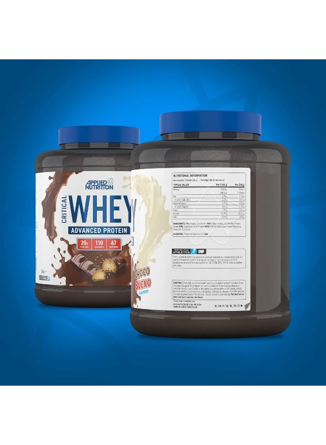 Whey Protein Powder Milkshake Muscle Building Supplement With Bcaas And Glutamine 2Kg 67 Servings 2Kg Choco Bueno