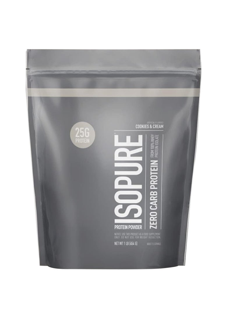 Isopure Zero Carb Whey Protein Isolate Powder With Vitamin C And Zinc For Immune Support 25G Protein