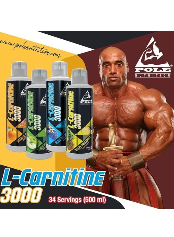 Pole Nutrition L-Carnitine 3000 Tasty Pineapple - 34 Servings