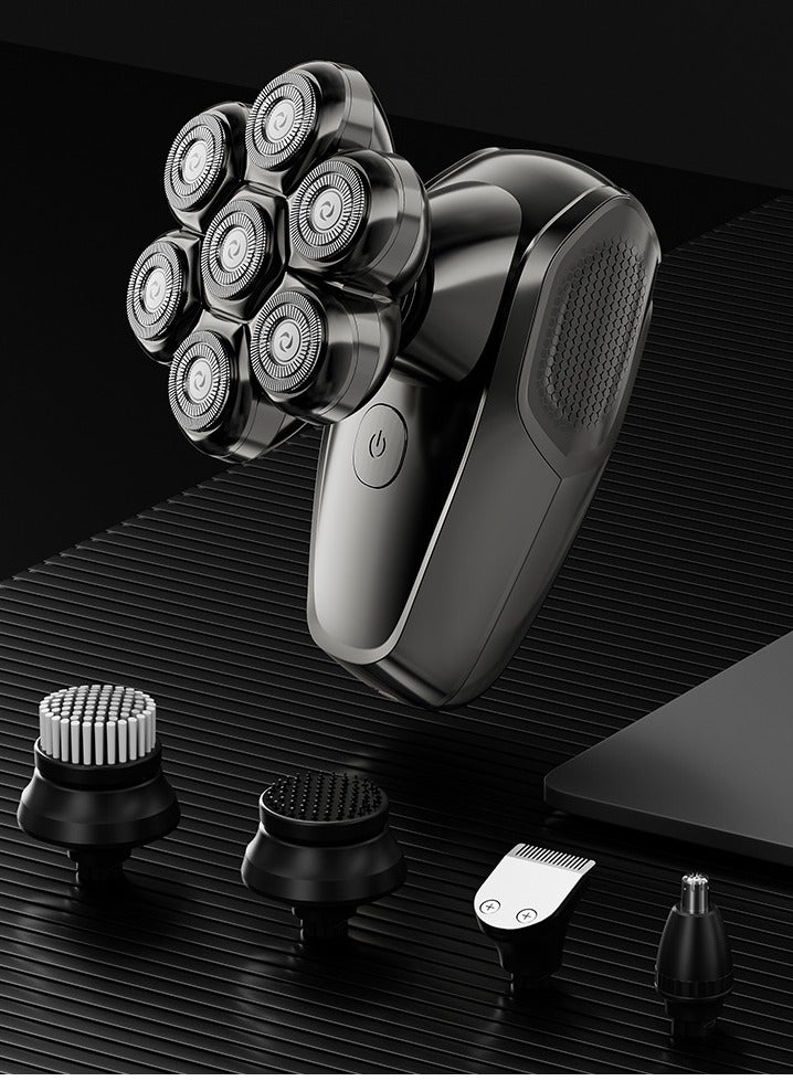 7D Head Shavers for Men,Detachable Head Shaver LED Display Dry/Wet Shavers for Men IPX7 Waterproof Head Shavers for Men with Type-C Charge