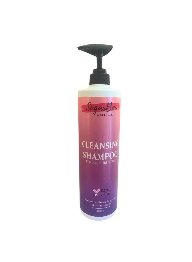 Curls Cleansing Shampoo (1000Ml) For Dry, Frizzy, Wavy, Curly Hair. Vegan & Cg Friendly. No Parabens, Sulphates & Other Nasties.