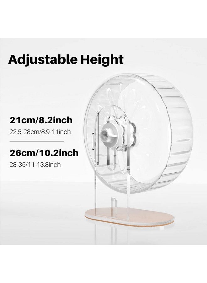 Super Silent Hamster Wheel Hamster Accessories Hamster Running Toys Small Animals Exercise Wheels Transparent 10.2 Inches