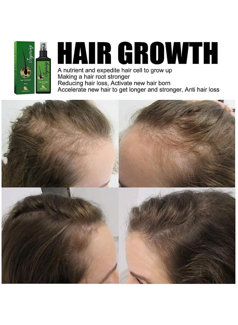 Hair Growth Serum and Lotion Hair Loss Treatment Aids Against Thinning and Promotes Regrowth Pack of 2