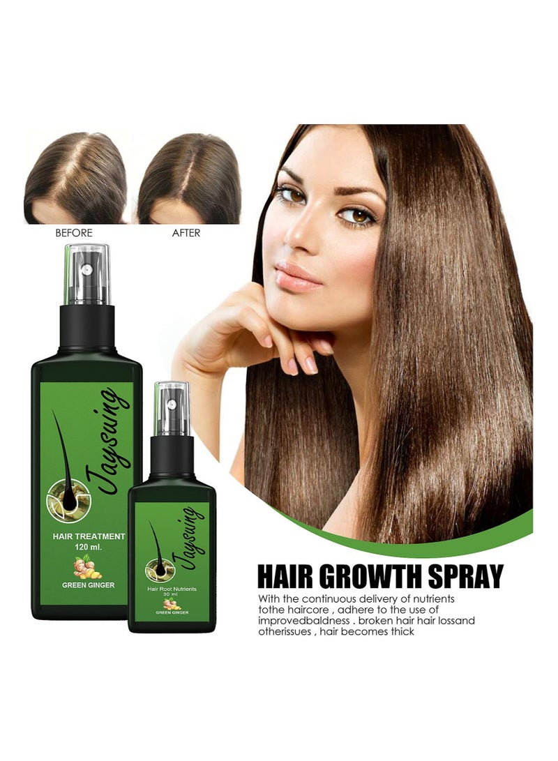 Hair Growth Serum and Lotion Hair Loss Treatment Aids Against Thinning and Promotes Regrowth Pack of 2