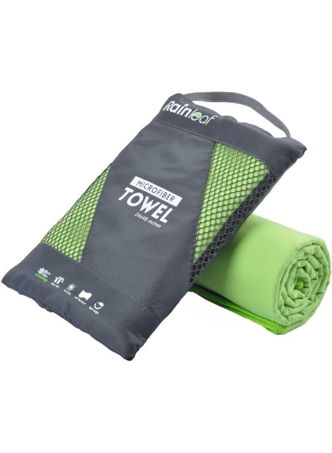 Rainleaf Microfiber Towel Perfect Travel & Gym & Camping Towel