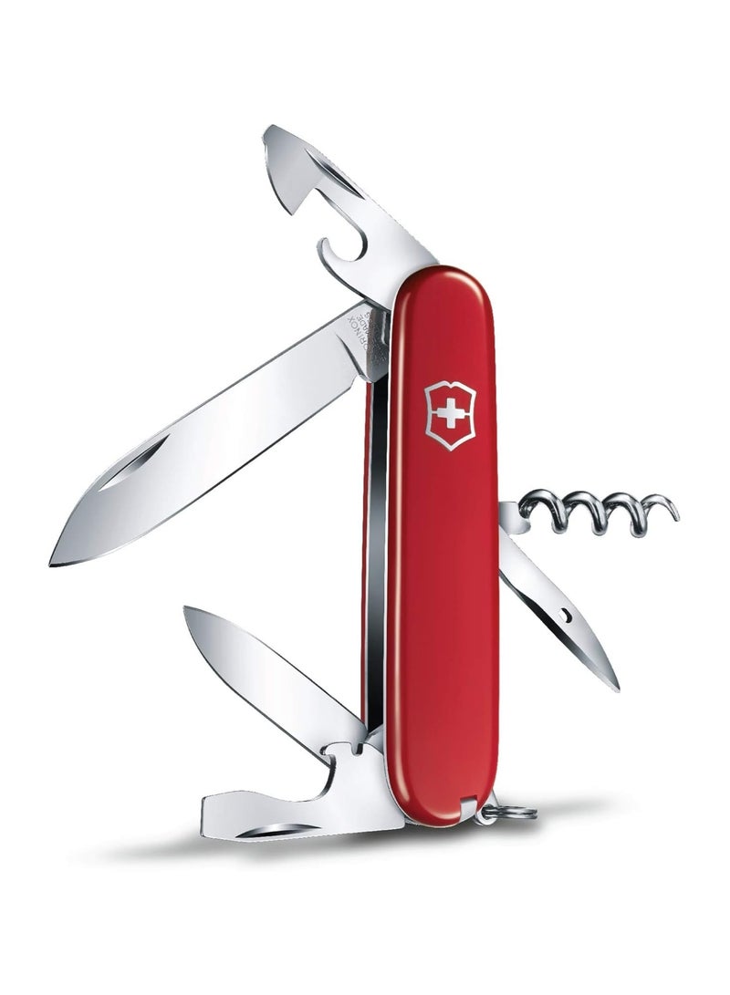 Spartan Medium Pocket Knives 1.3603 Red Swiss Made Pocket Knife With 12 Functions