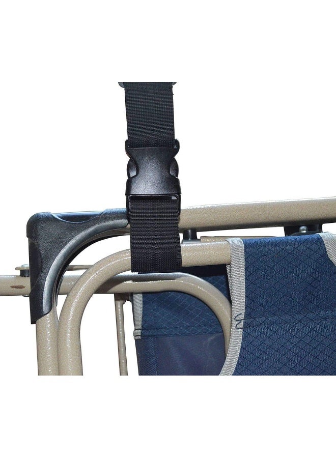 WINGKIND (2 Pack) Adjustable Beach Chair Carry Strap, Folding Chair Shoulder Strap for Beaches, Camping, Backpacking, Picnics and other items