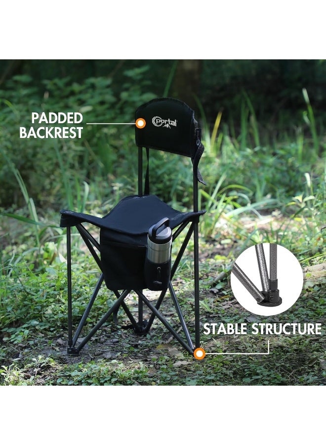 PORTAL Quick with Backrest Fishing Camping with Carry Strap