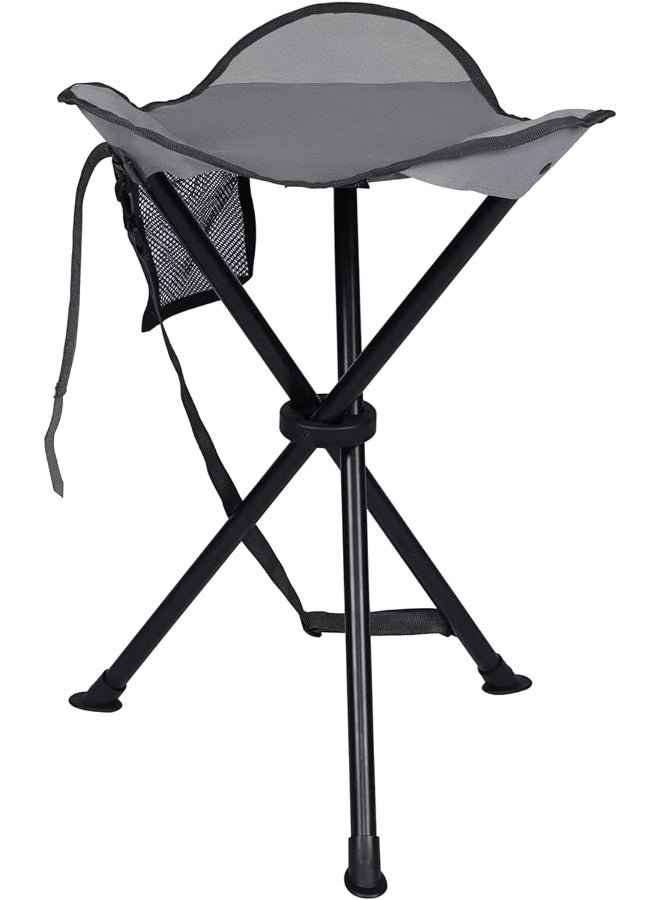 PORTAL Tall Slacker Chair Folding Tripod Stool for Outdoor Camping Walking Hunting Hiking Fishing Travel, Support 225 lbs
