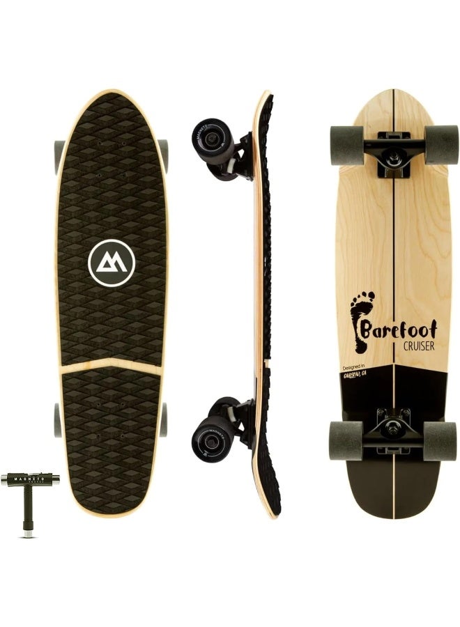 Magneto Barefoot Mini Cruiser Skateboard