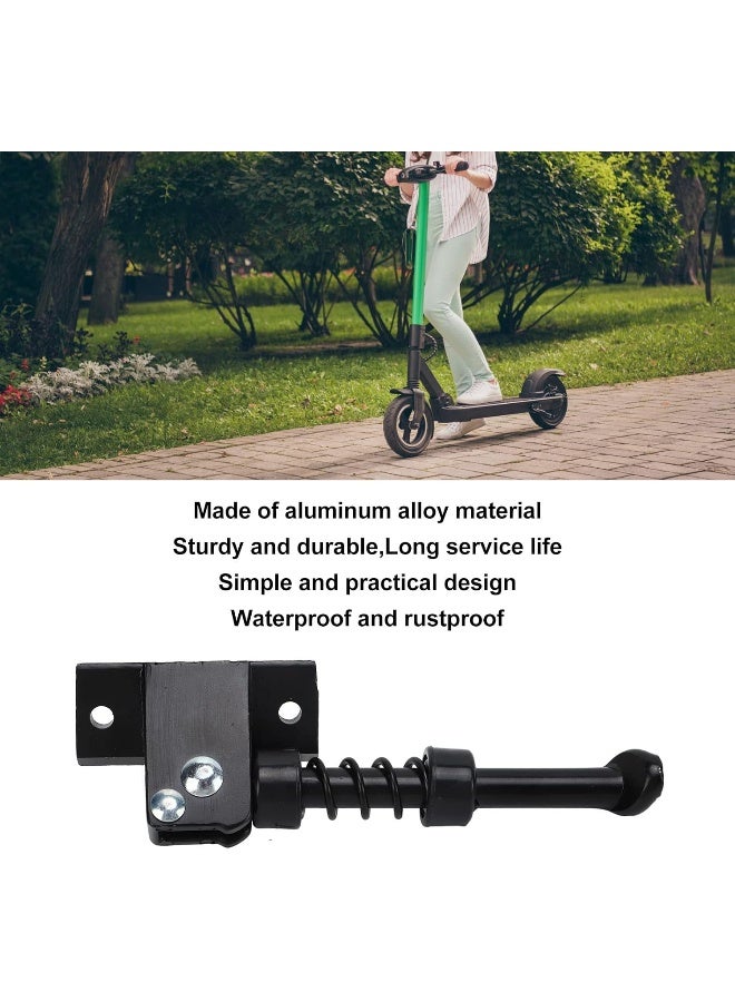 Tefola Electric Scooter Kickstand, Electric Scooter Parking Stand Aluminum Alloy Electric Scooter Foot Support for Scooter Spare Parts 10 Inch Black