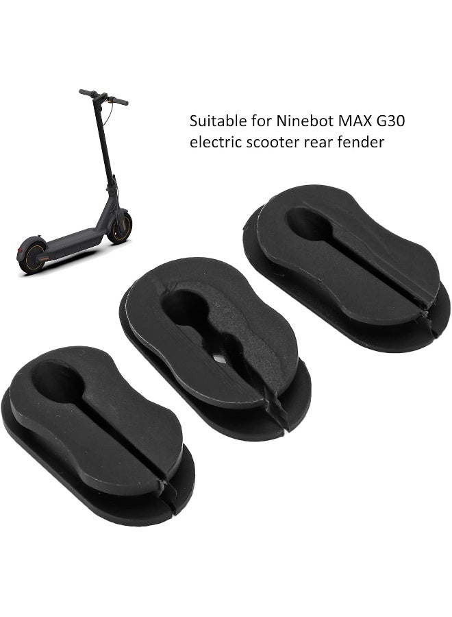 Vbestlife 3Pcs Electric Scooter Sealed Silicone Cable Buckle Compatible with Ninebot MAX G30 Electric Scooter