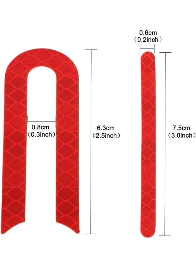 TOMALL Reflective Strip Sticker Front & Rear Wheel Rubber Sticker Red for Xiaomi Mijia M365 Sticker Scooter Replacement Parts Accessories