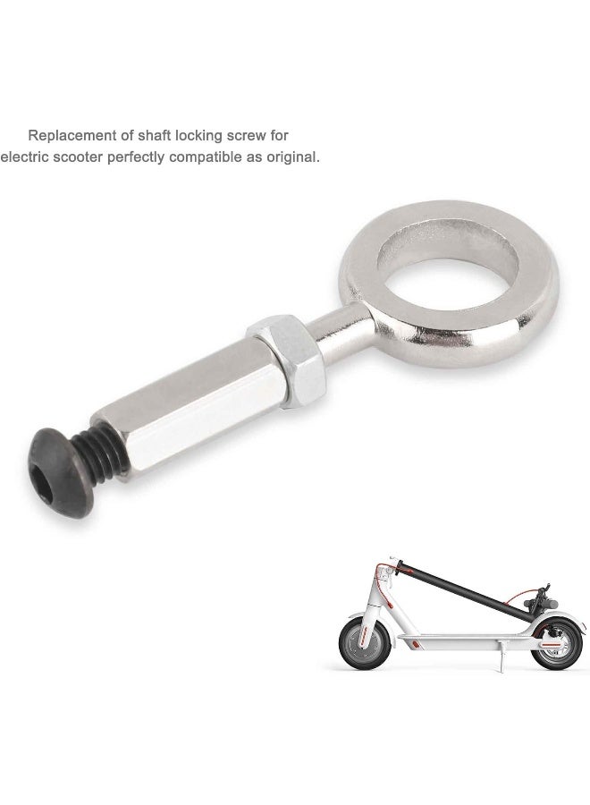 TOMALL Shaft Locking Screw Kit Stainless Steel Pull Ring Assembly for Xiaomi M365 Electric Scooter
