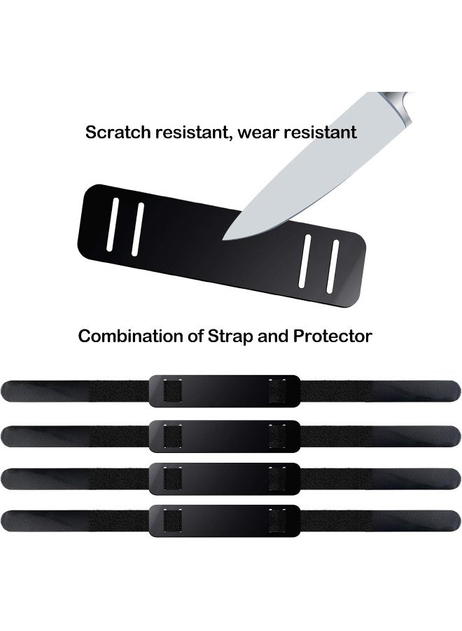 Epessa Hoverboard Seat Attachment Straps Set with Protectors, Anti-Wear Replacement Straps for Go Cart Hovercart, Durable Straps for Hover Boards Accessory Go Kart (4pcs straps with protectors)