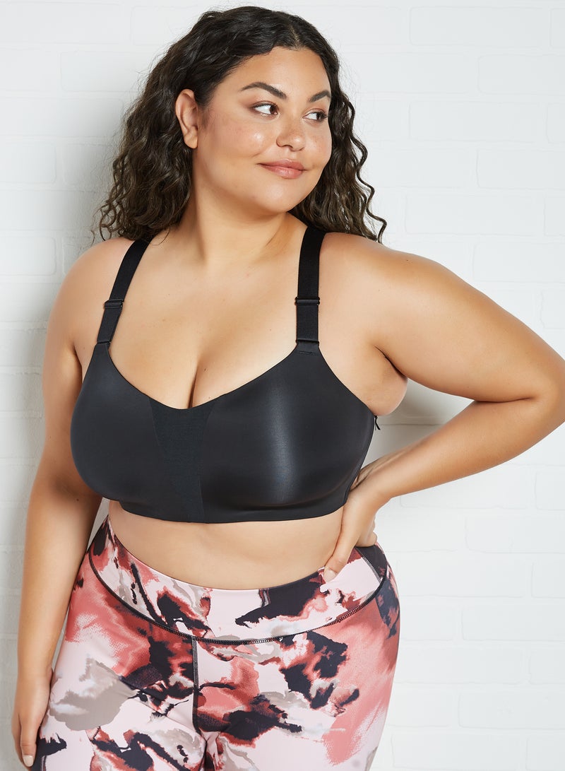 Plus Size Dri-FIT Rival Underwire Sports Bra Black