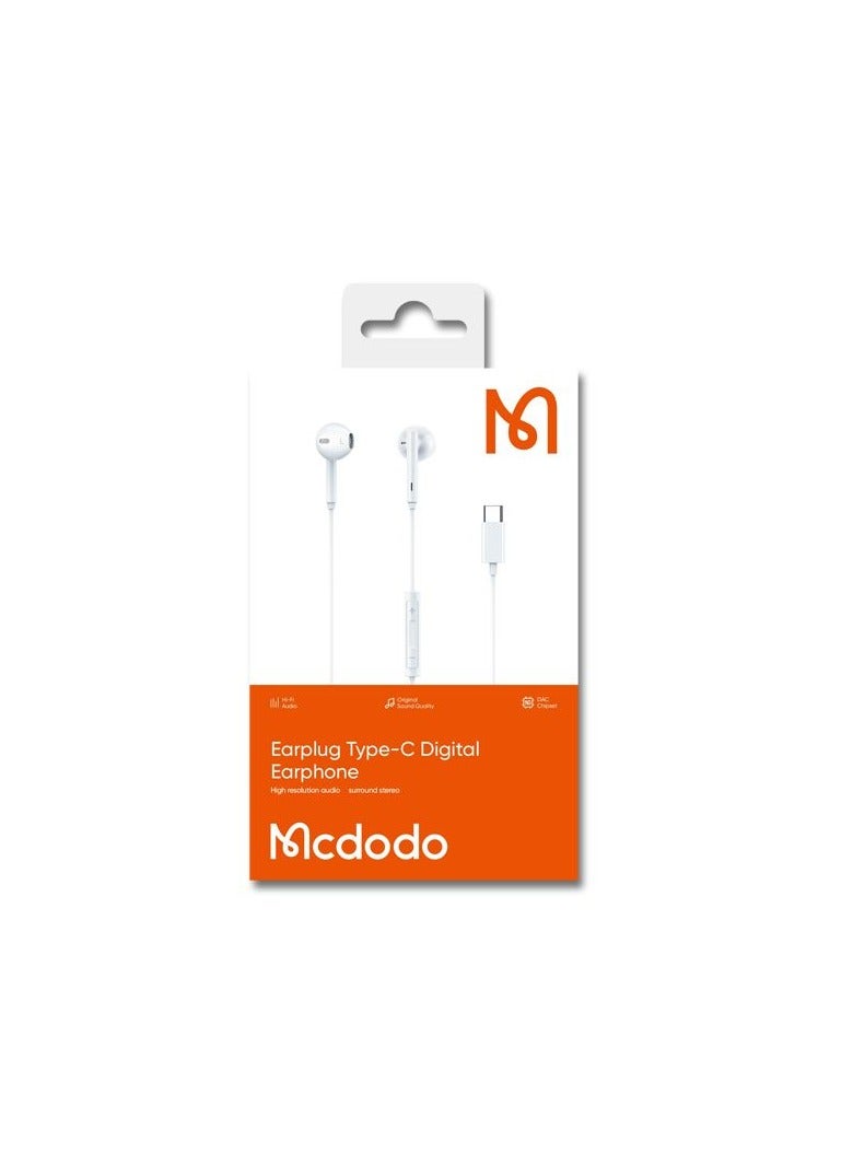 Mcdodo HP-750 Type C Digital Earphone