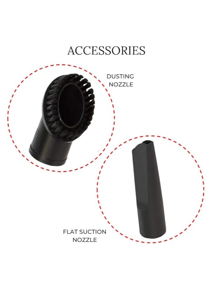 MEBASHI Wet & Dry Drum Vacuum Cleaner with Cyclone System,1600W. 15L Capacity, and Washable HEPA Filter – (DVC1005)