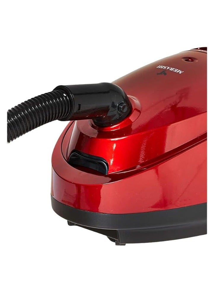 MEBASHIM Bagged Vacuum Cleaner with Rollers - Red, Automatic Cord Rewind and Stepless Speed Control(ME-VC2004 4.5L)(2000W)