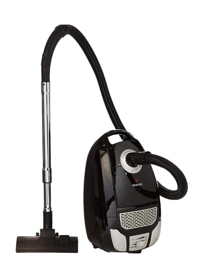 MEBASHI Bagged Vacuum Cleaner - Black, with Automatic Cord Rewind and Stepless Speed Control(ME-VC2003 4.5L)(2200W)