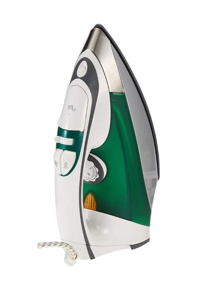 MEBASHI Professional Ceramic Steam Iron - 270ml, Green(2200W) (ME-SIR5004)