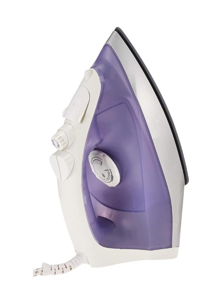 MEBASHI Compact Ceramic Steam Iron - 160ml, Purple (ME-SIR5006) (1200W)