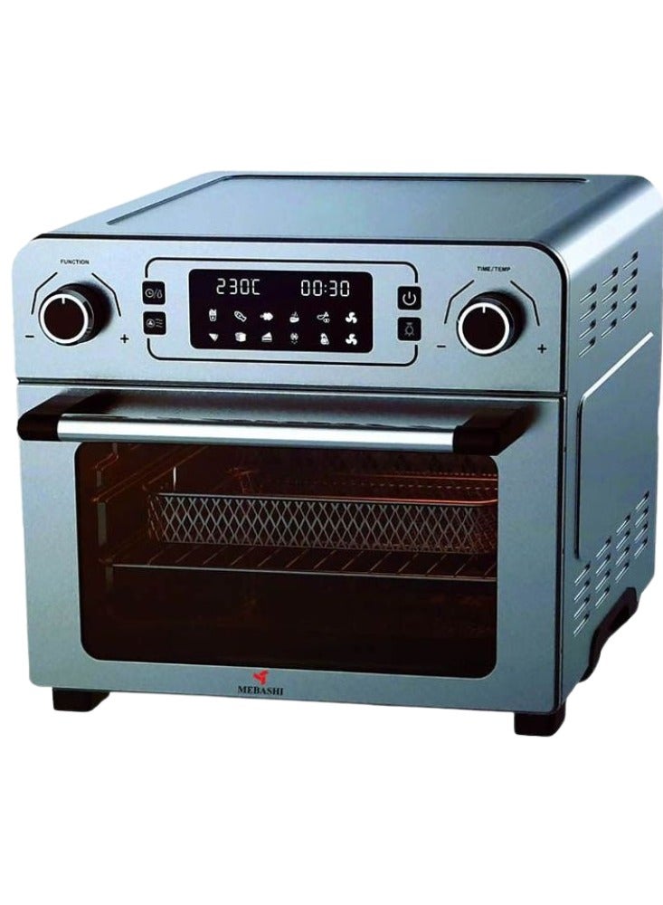 MEBASHI Air Fryer Oven (VDE) with LED Display, 1700W 23L Capacity, Touch Button Control, 10 Pre-Set Programs (ME-AFO995)