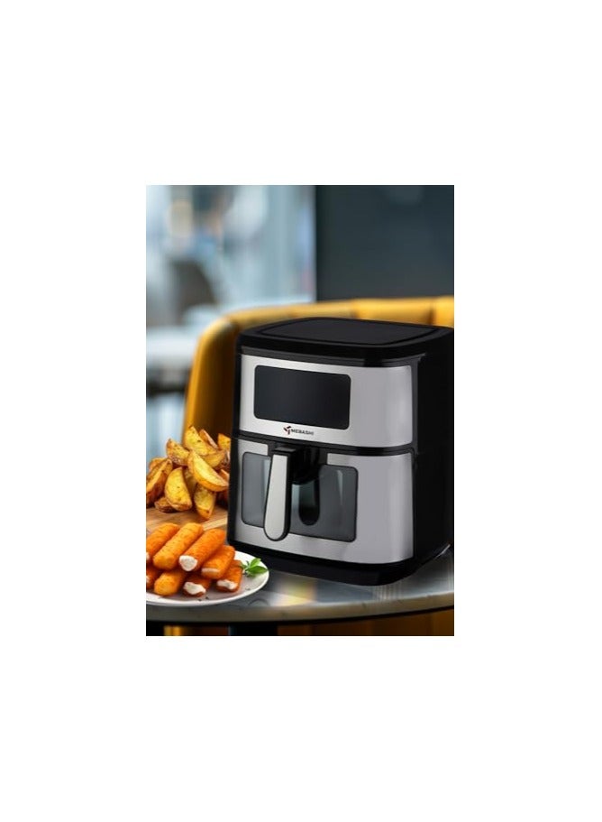 MEBASHI Air Fryer with Digital Screen, 1800W 9.2L Capacity, Non-Stick Coating, 9 Programs, High Speed Air Circulation (ME-AF998)