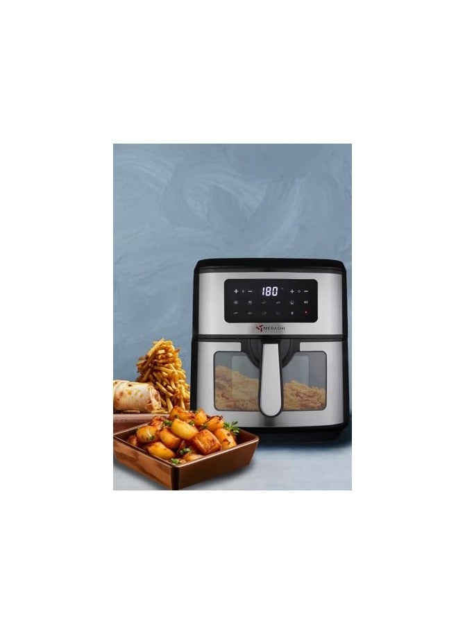 MEBASHI Air Fryer with Digital Screen, 1800W 9.2L Capacity, Non-Stick Coating, 9 Programs, High Speed Air Circulation (ME-AF998)