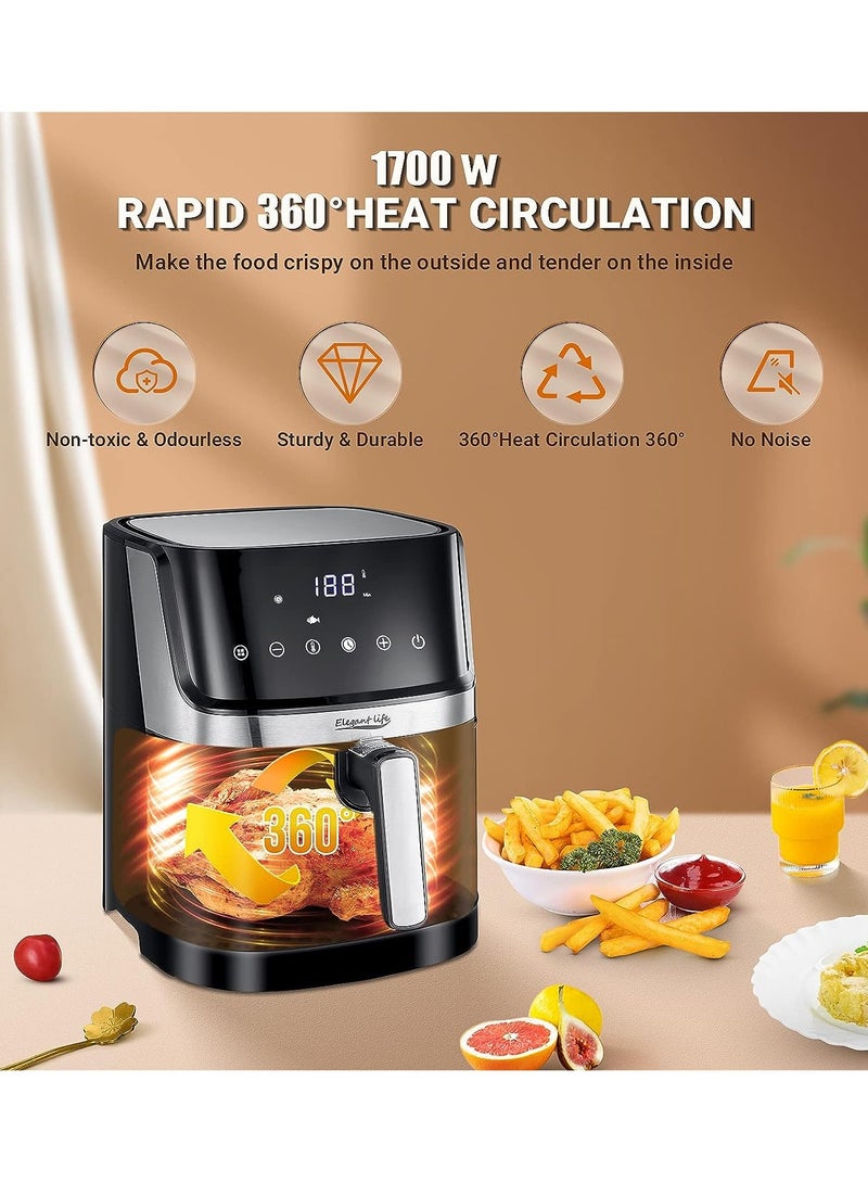 Large Air Fryers 8 in 1 Hot Airfryer Cooker Oilless with Digital Touch Screen