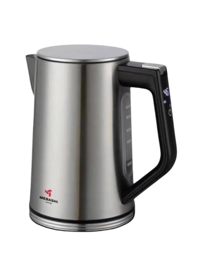 MEBASHI 1.7L Stainless Steel Electric Kettle, Automatic Shut-Off, Concealed Heating Element (ME-KT1110)(850-2200W)