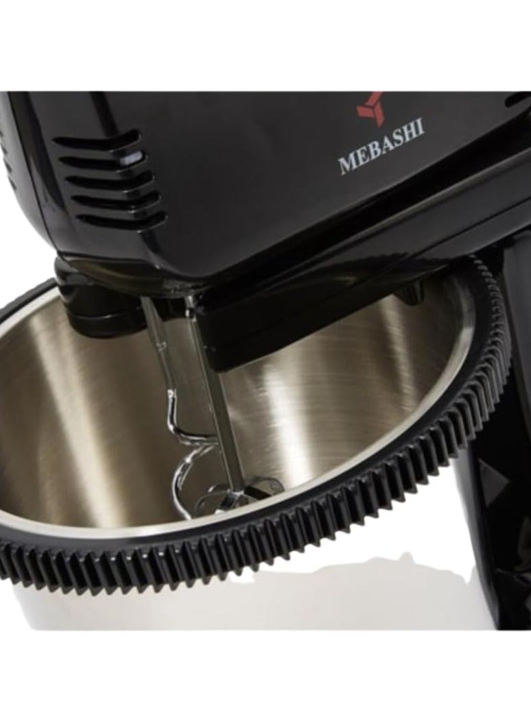 MEBASHI 3L Stand Bowl Mixer, 5 Speeds, Stainless Steel, (ME-SBM1006SS)(250W)