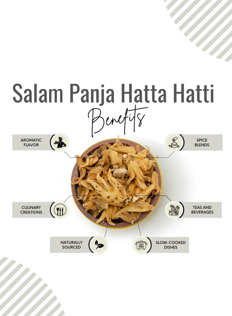 Original Yellow Salam Panja Hatta Haddi | 100% Natural Salab Panja | Sacred Himalayan Root