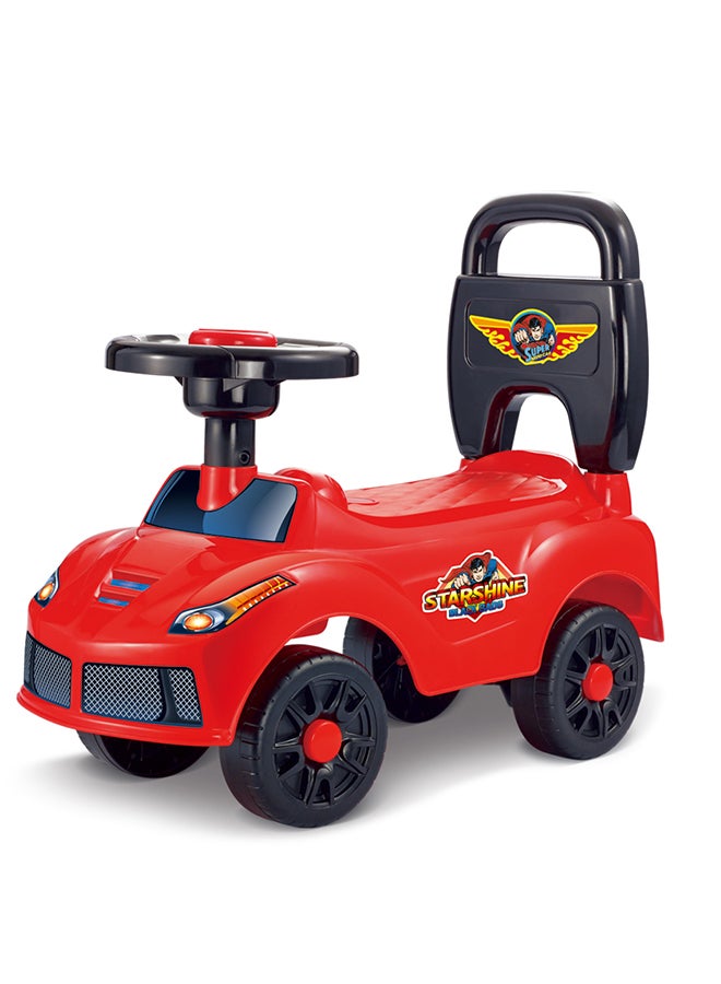 Galaxy Sports Ride-On Car for Kids - Multifunctional Electric Vehicle with Lights & Music | Push Ride-On Toy for Toddlers 1-3 Years | Assorted Colors