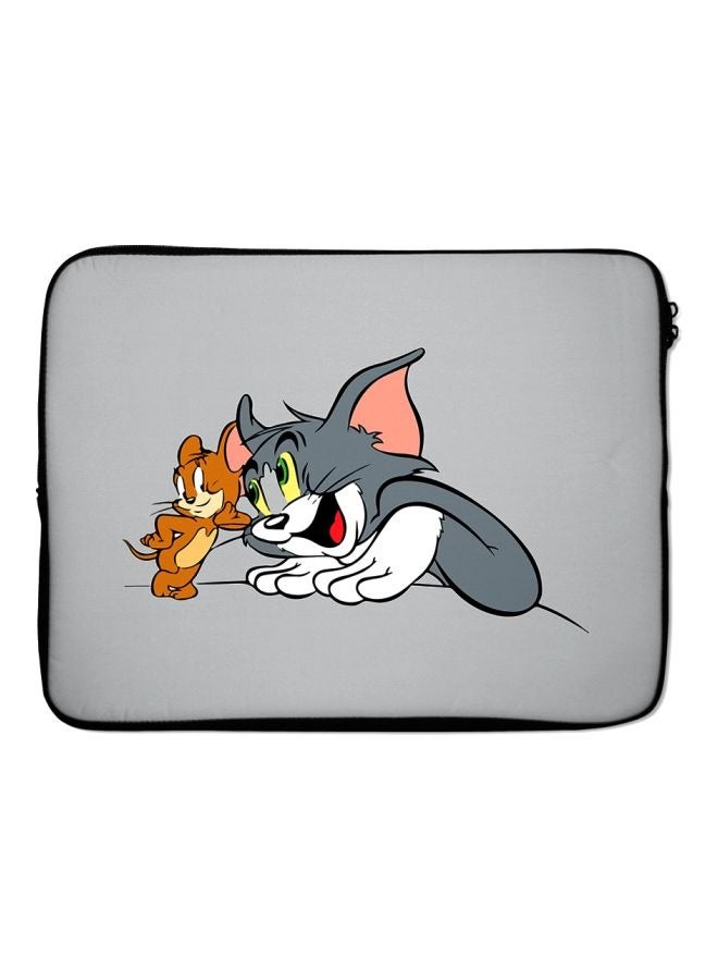 Tom And Jerry Laptop Sleeve With Zip