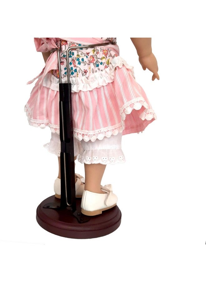 Set Of 2 Wooden Doll Stand For 18