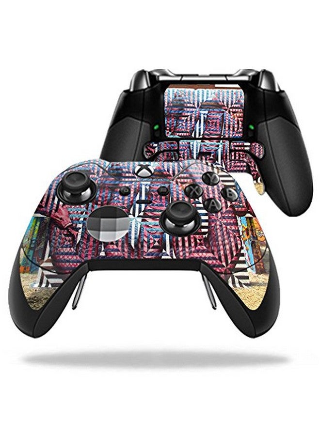 Mightyskins Skin Compatible With Microsoft Xbox One Elite Controller Geo Snakes | Protective, Durable, And Unique Vinyl Decal Wrap Cover | Easy To Apply, Remove, And Change Styles | Made In The Usa