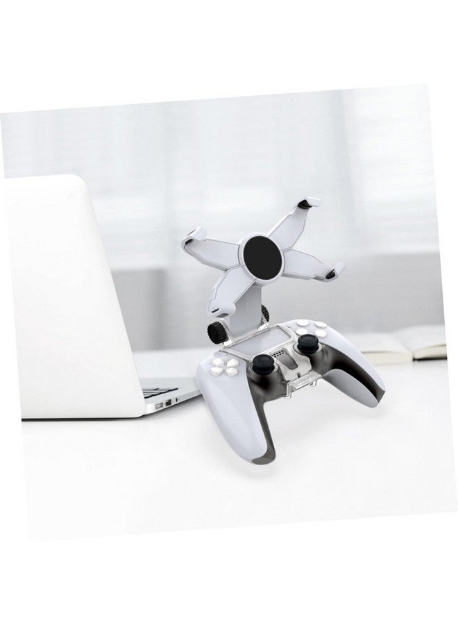 2Pcs Handle Bracket Phone Clip Adjustable Cellphone Rack Game Controller Mount Stand Phone Controller Clip Cell Phone Holder Adjustable Phone Holder Phone Stand Portable Abs