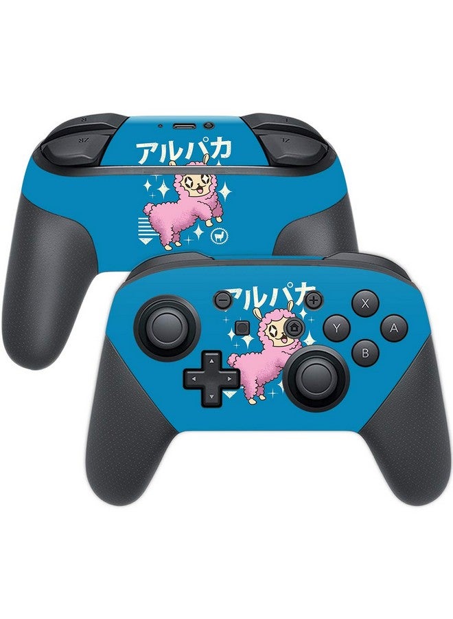 Mightyskins Skin Compatible With Nintendo Switch Pro Controller Alpaca Kawaii | Protective, Durable, And Unique Vinyl Decal Wrap Cover | Easy To Apply, Remove, And Change Styles | Made In The Usa