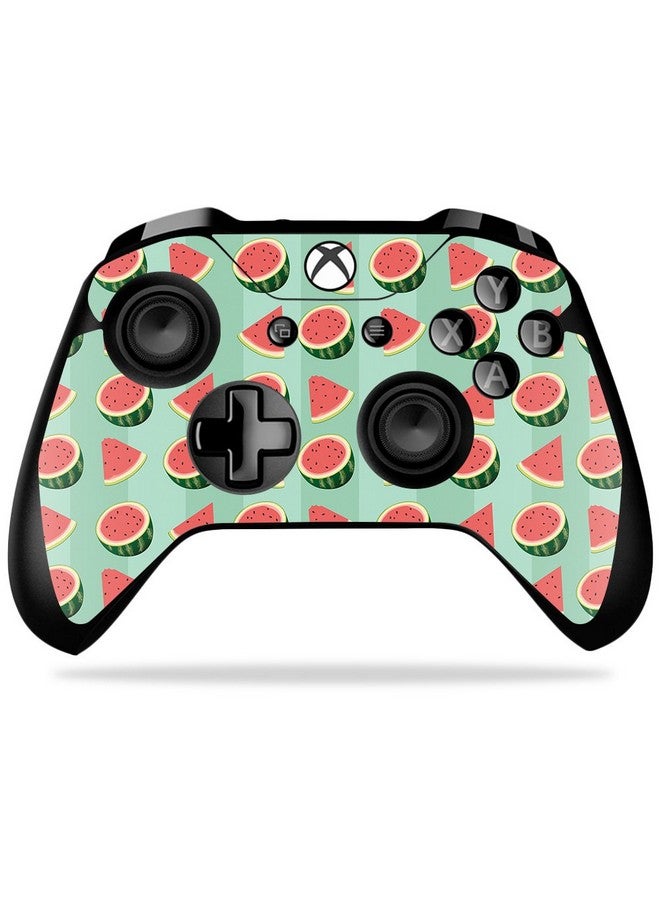 Mightyskins Skin Compatible With Microsoft Xbox One X Controller Watermelon Patch | Protective, Durable, And Unique Vinyl Wrap Cover | Easy To Apply, Remove, And Change Styles | Made In The Usa