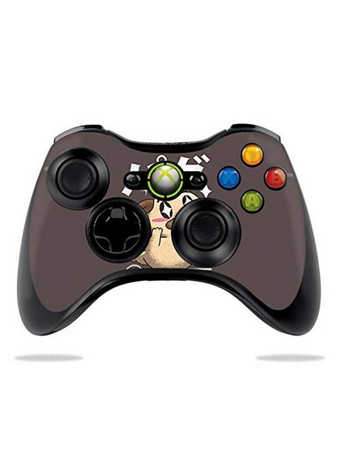 Mightyskins Skin Compatible With Microsoft Xbox 360 Controller Pug Kawaii | Protective, Durable, And Unique Vinyl Decal Wrap Cover | Easy To Apply, Remove, And Change Styles | Made In The Usa