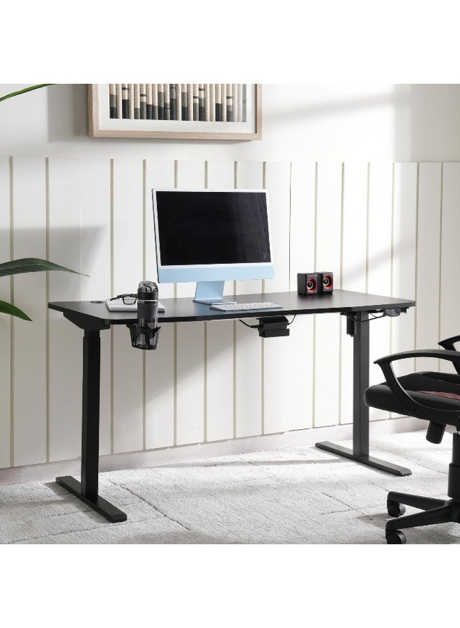 Odie Gaming Desk With Electric Height Adjustable - Black