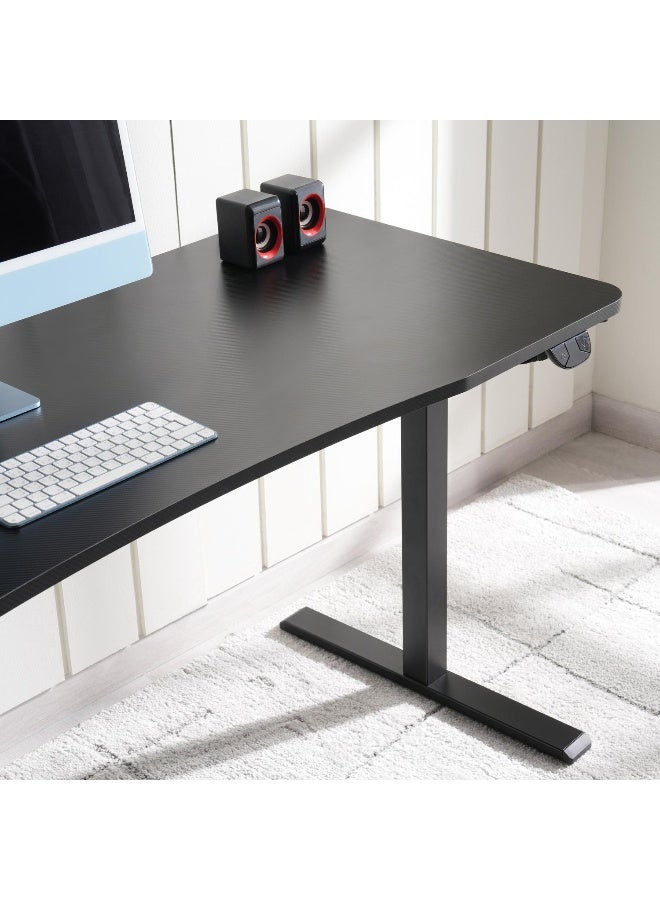 Odie Gaming Desk With Electric Height Adjustable - Black